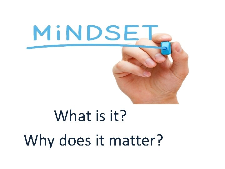Mindset What is it Why does it matter