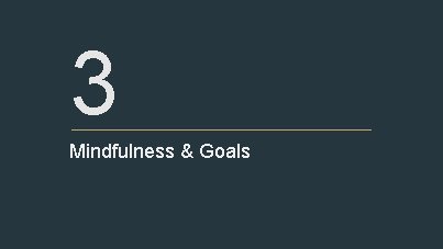 3 Mindfulness & Goals 