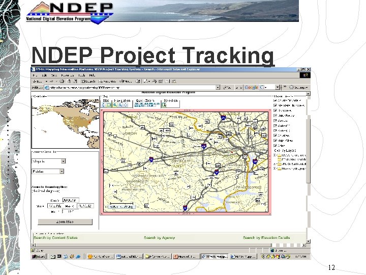 NDEP Project Tracking 12 