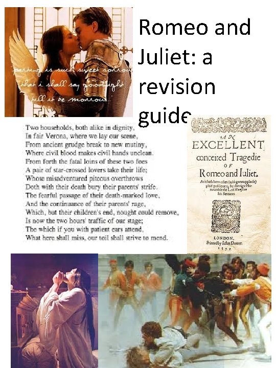 Romeo and Juliet: a revision guide 