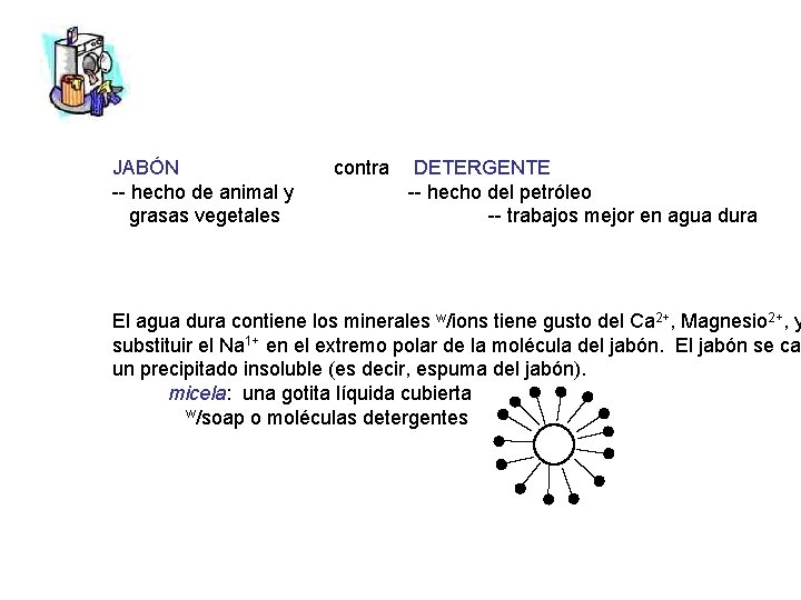 JABÓN -- hecho de animal y grasas vegetales contra DETERGENTE -- hecho del petróleo