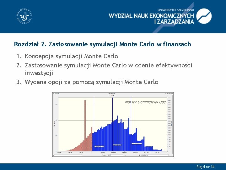 Rozdział 2. Zastosowanie symulacji Monte Carlo w finansach 1. Koncepcja symulacji Monte Carlo 2.