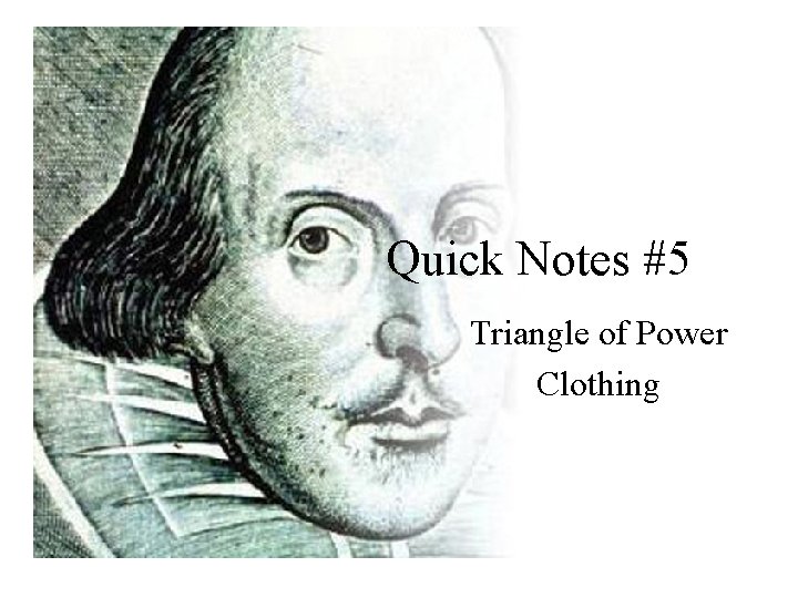 Quick Notes #5 Triangle of Power Clothing 