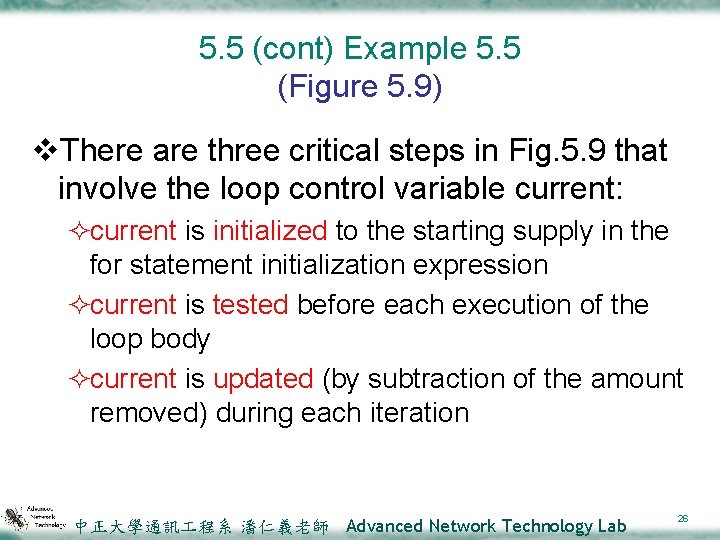 5. 5 (cont) Example 5. 5 (Figure 5. 9) v. There are three critical