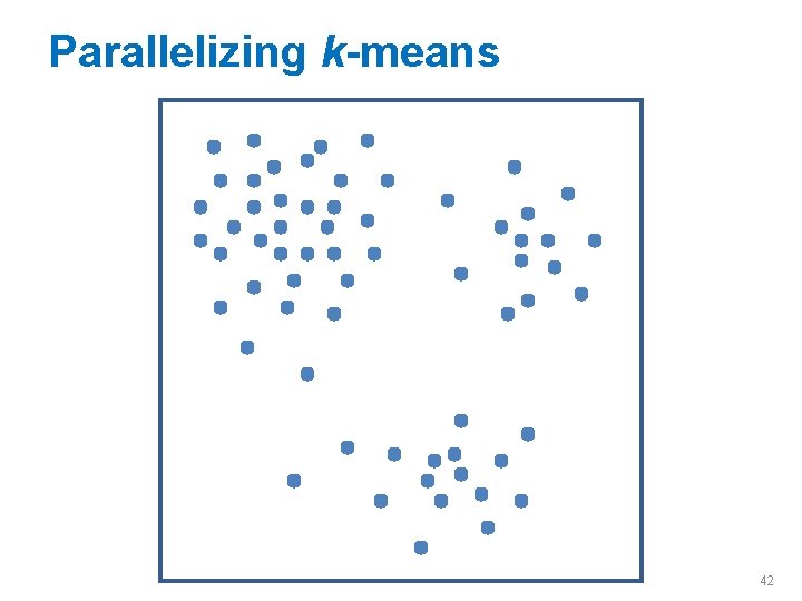 Parallelizing k-means 42 