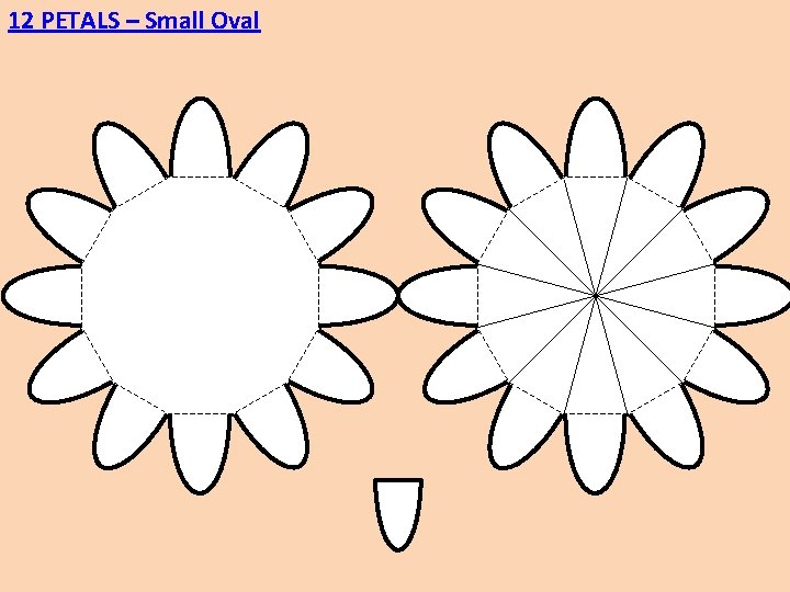 12 PETALS – Small Oval 