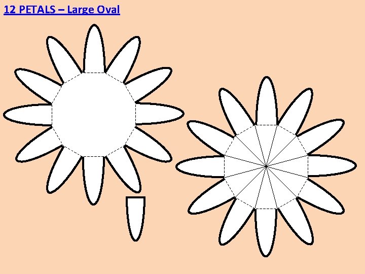 12 PETALS – Large Oval 