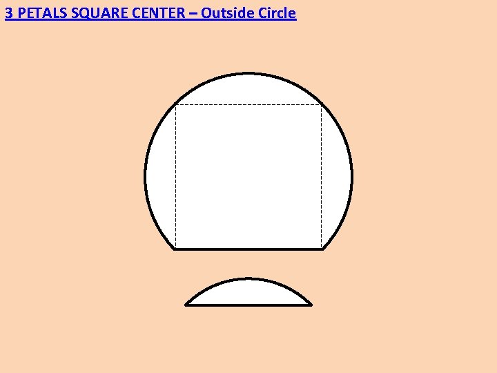 3 PETALS SQUARE CENTER – Outside Circle 