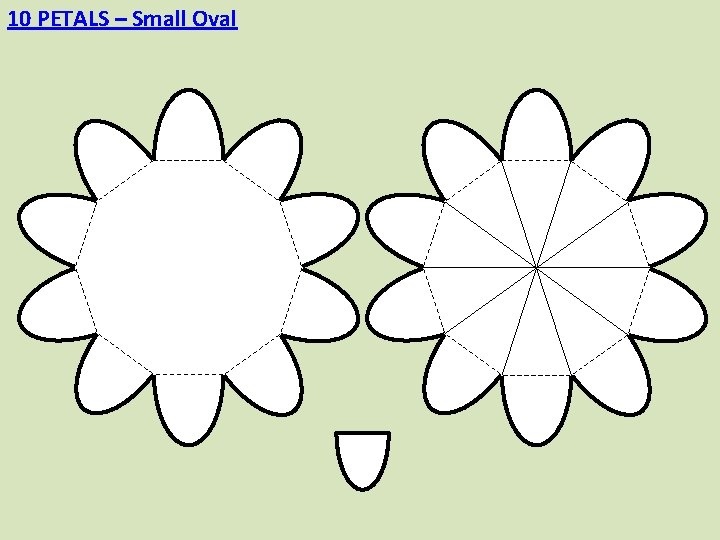 10 PETALS – Small Oval 