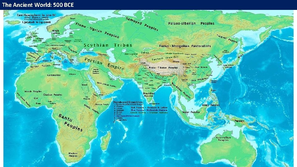 The Ancient World: 500 BCE 