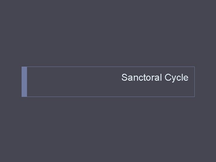 Sanctoral Cycle 