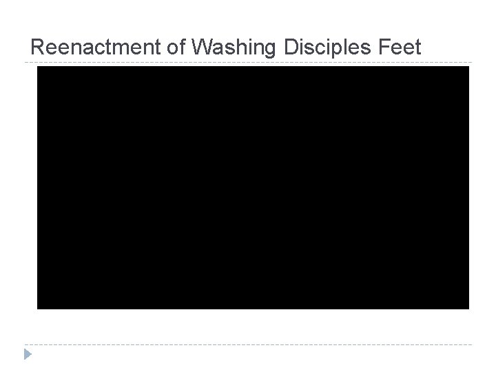 Reenactment of Washing Disciples Feet 