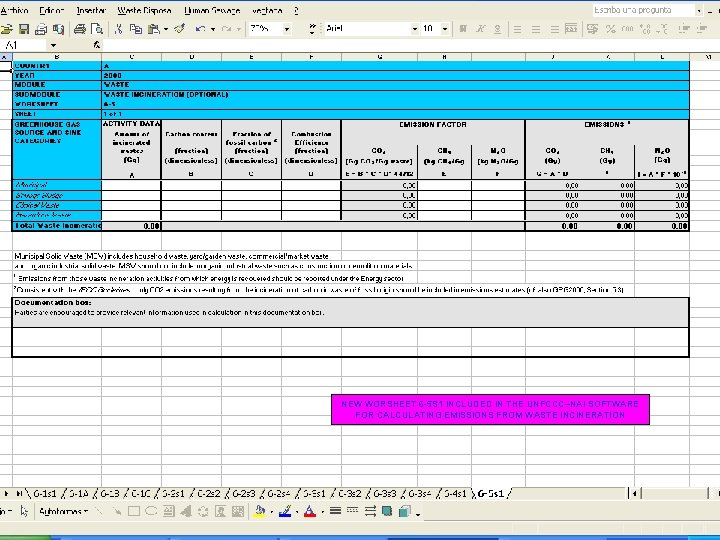 NEW WORSHEET 6 -5 S 1 INCLUDED IN THE UNFCCC–NAI SOFTWARE FOR CALCULATING EMISSIONS