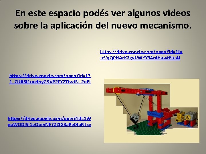 En este espacio podés ver algunos videos sobre la aplicación del nuevo mecanismo. https: