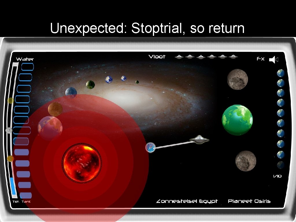 Unexpected: Stoptrial, so return 