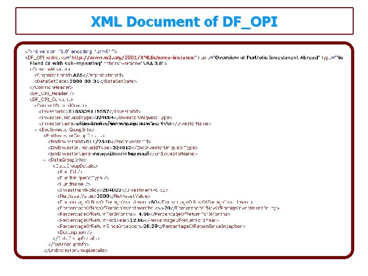 XML Document of DF_OPI 