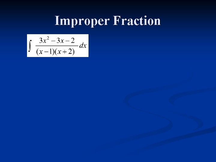 Improper Fraction 
