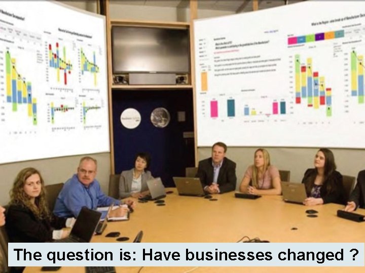 The 31 question is: Have businesses changed ? The 31 question is: Have businesses changed ?