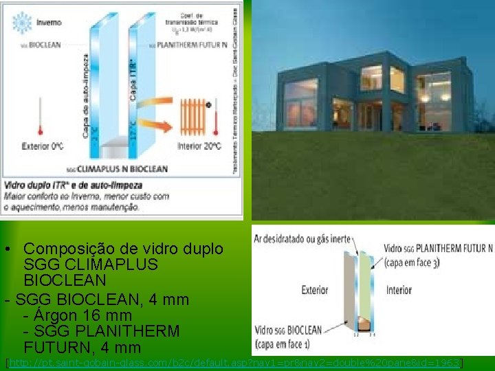  • Composição de vidro duplo SGG CLIMAPLUS BIOCLEAN - SGG BIOCLEAN, 4 mm