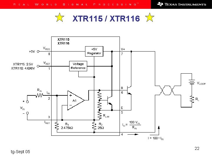 XTR 115 / XTR 116 tg-Sept 05 22 