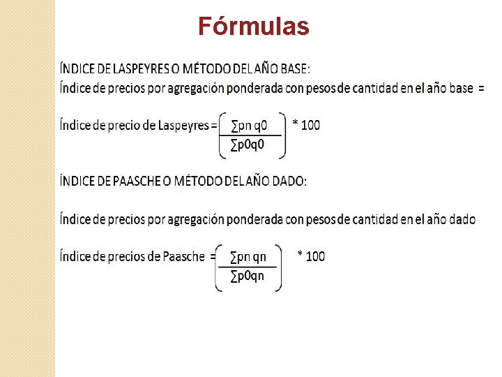 Fórmulas 