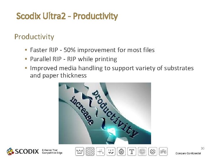 Scodix Ultra 2 - Productivity • Faster RIP - 50% improvement for most files
