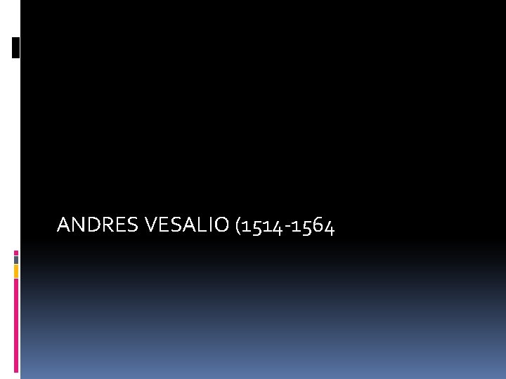 ANDRES VESALIO (1514 -1564 