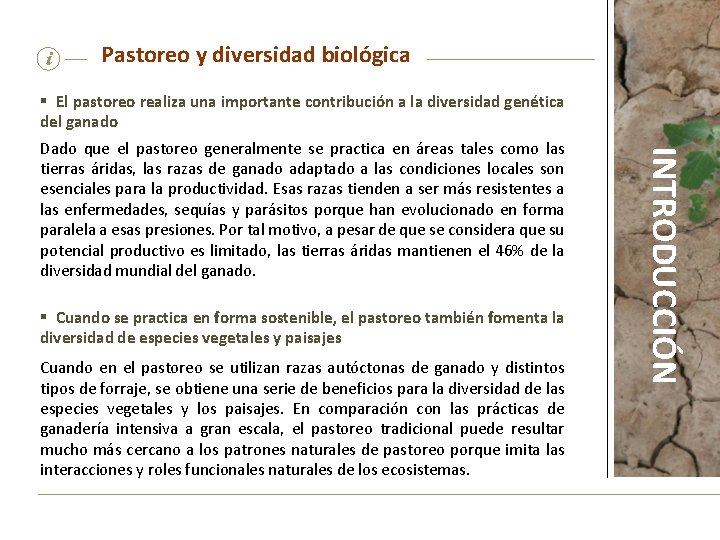 i Pastoreo y diversidad biológica § El pastoreo realiza una importante contribución a la