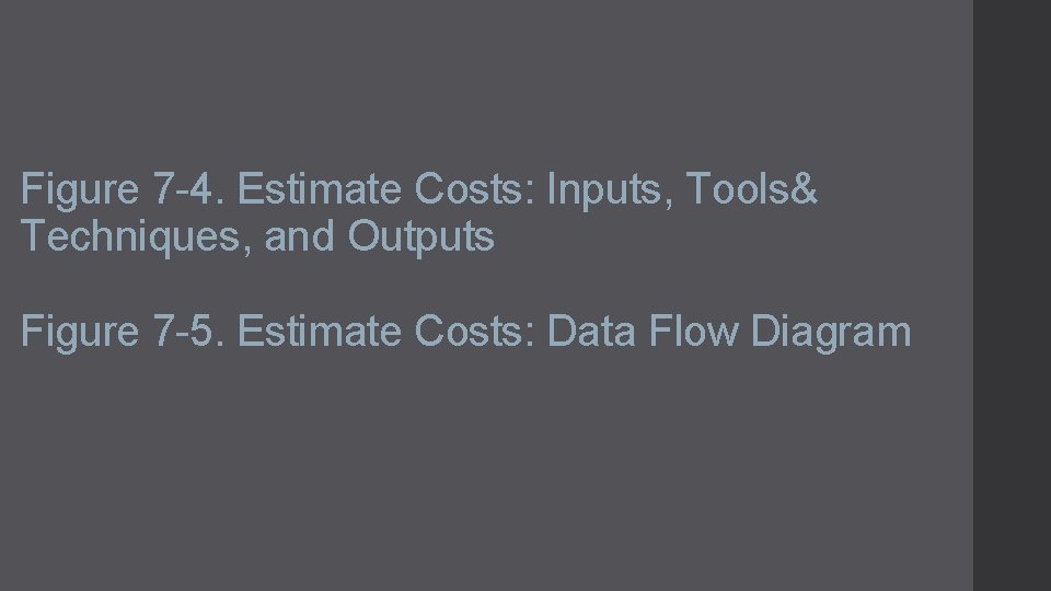 Figure 7 -4. Estimate Costs: Inputs, Tools& Techniques, and Outputs Figure 7 -5. Estimate