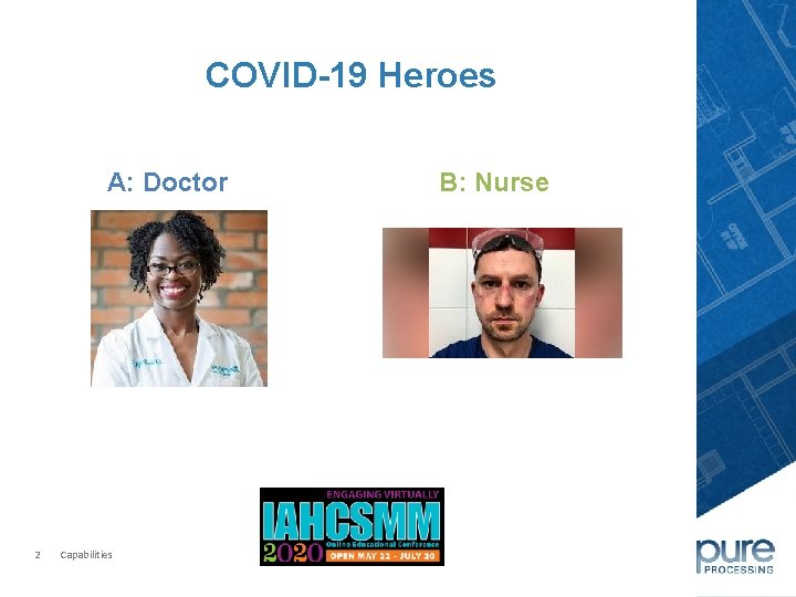 COVID-19 Heroes A: Doctor 2 Capabilities B: Nurse 