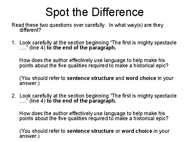 Language Analysis Questions Language Skills Analysis Questions Introduction Analysis Questions ...