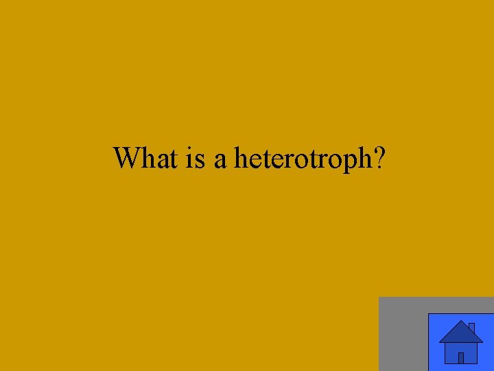 What is a heterotroph? 43 