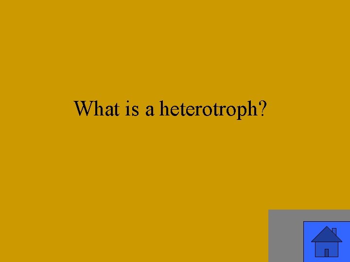 What is a heterotroph? 47 