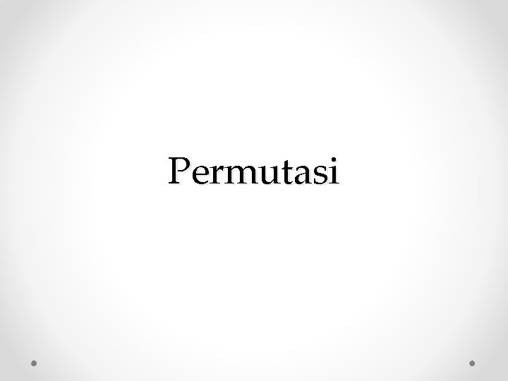 Permutasi 