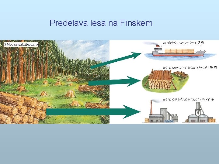 Predelava lesa na Finskem 