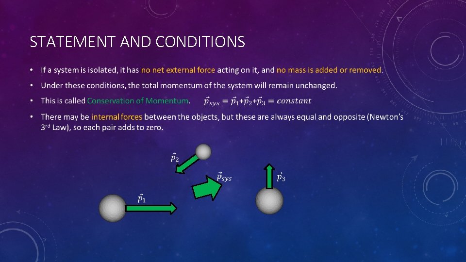 STATEMENT AND CONDITIONS • 