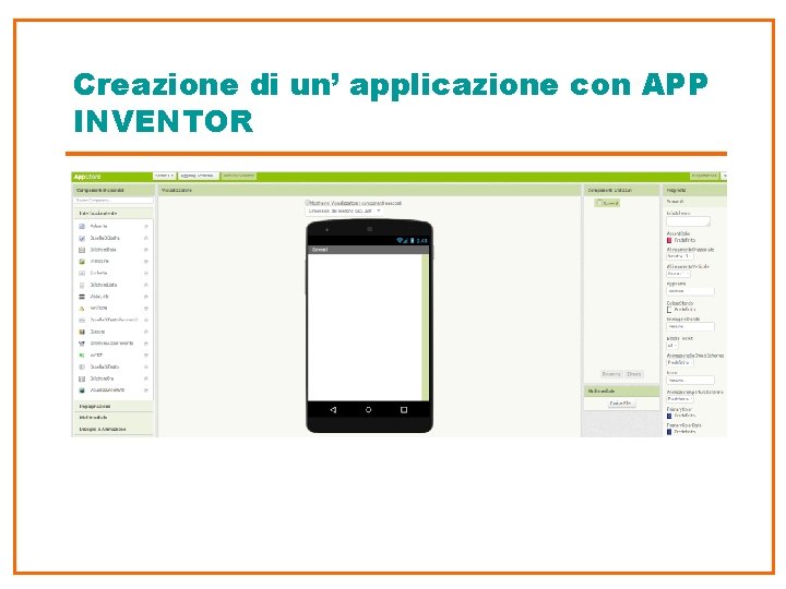 Creazione di un’ applicazione con APP INVENTOR 