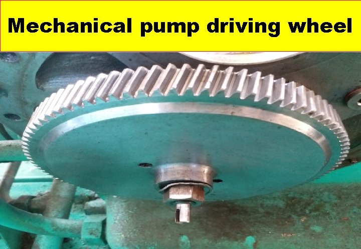 Mechanical pump driving wheel 
