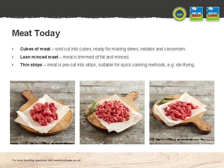 Meat Today • Cubes of meat – sold cut into cubes, ready for making