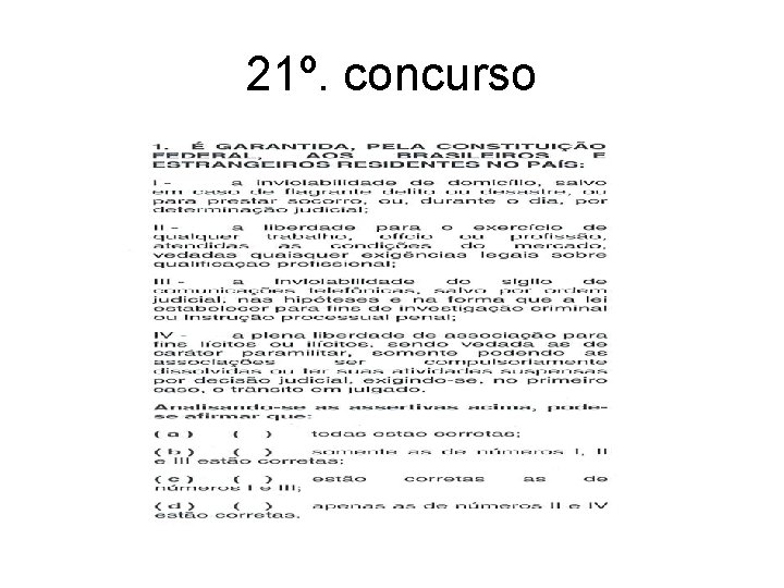 21º. concurso 