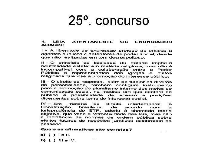 25º. concurso 