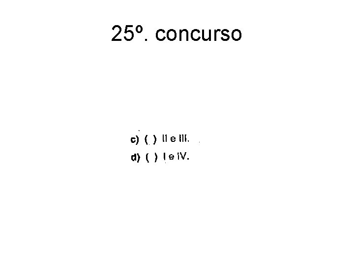 25º. concurso 