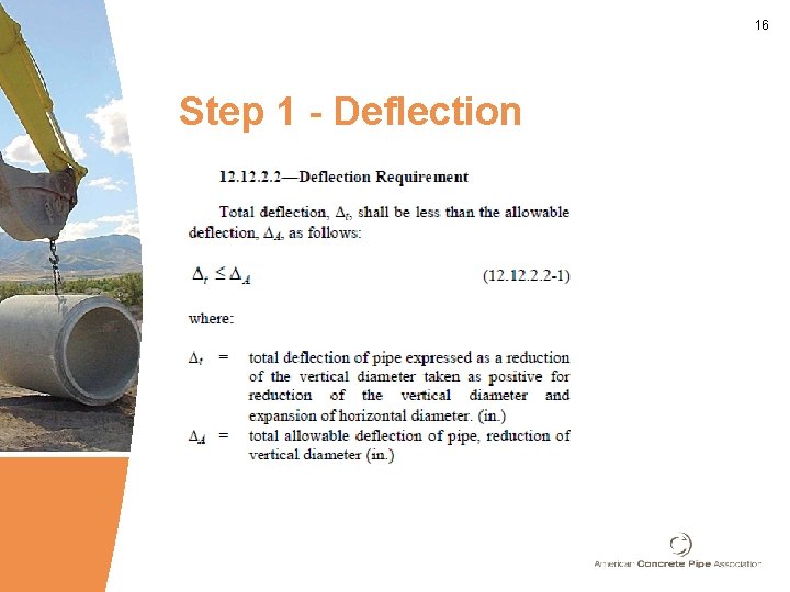 16 Step 1 - Deflection 