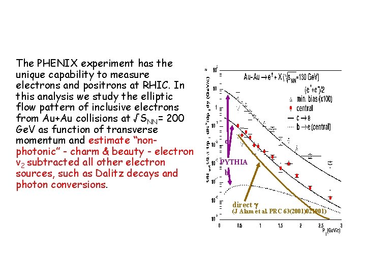 The PHENIX experiment has the unique capability to measure electrons and positrons at RHIC.