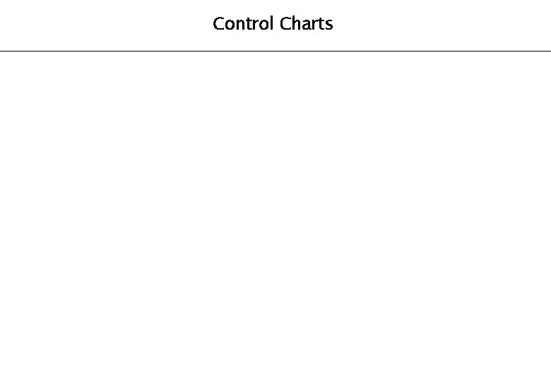 Control Charts 