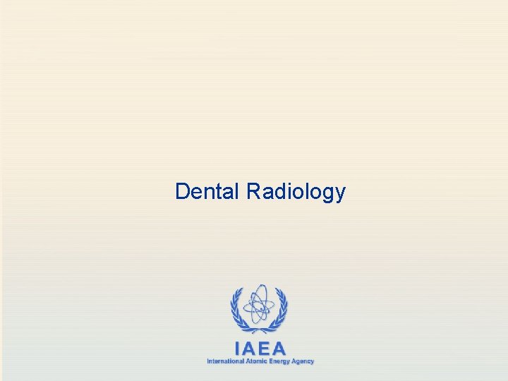 Dental Radiology 