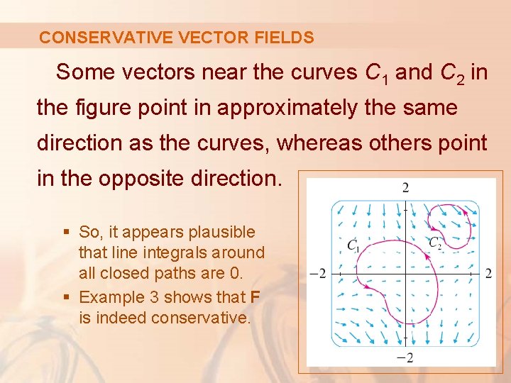 Conservative Math 17 VECTOR CALCULUS VECTOR CALCULUS 17 3 Fundamental