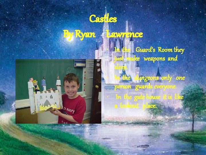 Castles By Ryan Lawrence • In the Guard’s Room they just make weapons and