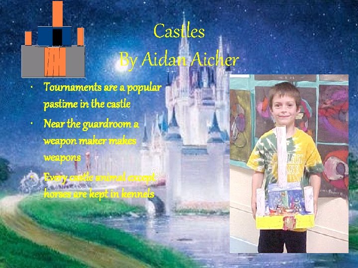 Castles By Aidan Aicher • Tournaments are a popular pastime in the castle •