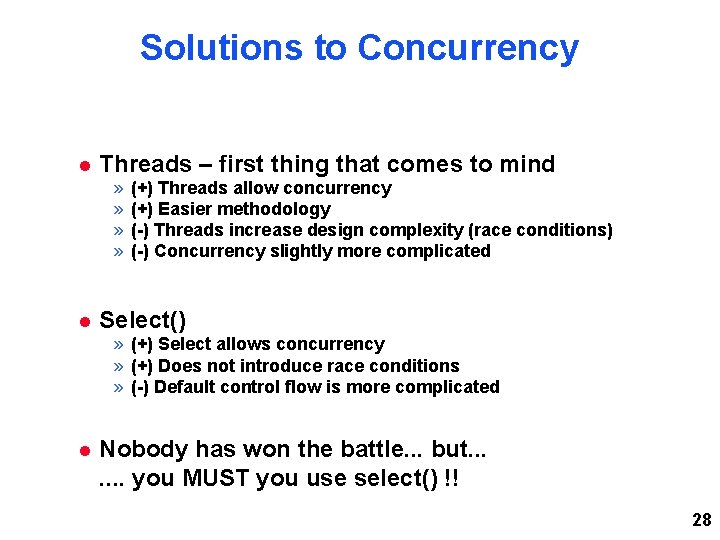 Solutions to Concurrency Threads – first thing that comes to mind » » (+) Solutions to Concurrency Threads – first thing that comes to mind » » (+)